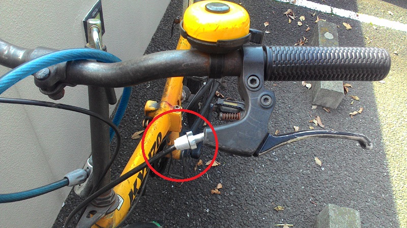 自転車ブレーキレバー交換