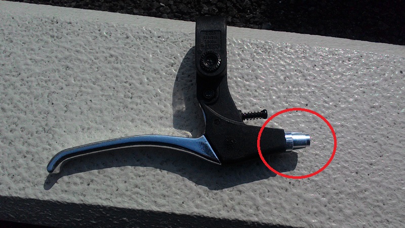 自転車ブレーキレバー交換