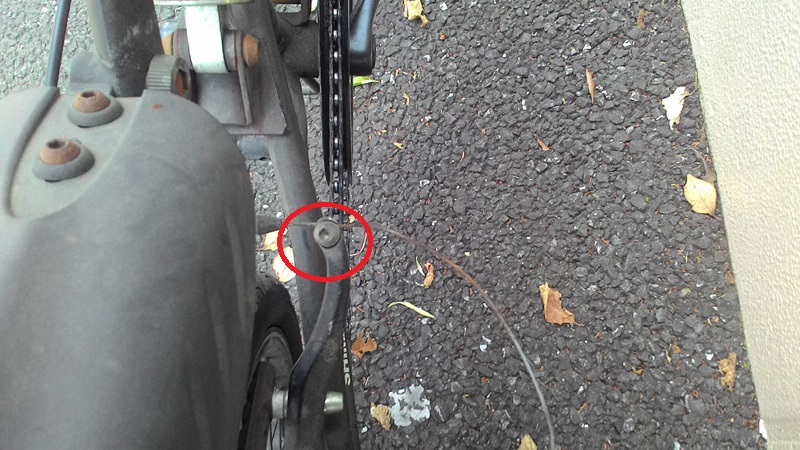 自転車ブレーキレバー交換