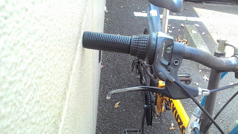自転車ブレーキレバー交換